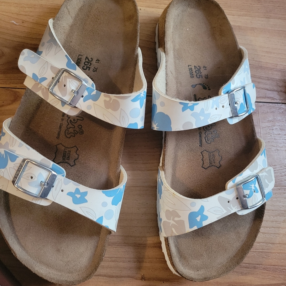 Birkenstock sandals size 41 White & Blue